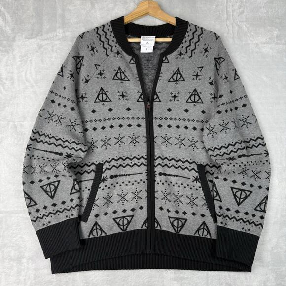 torrid Jackets & Blazers - Torrid Harry Potter I'd Rather Stay At Hogwarts Fair Isle Bomber Sweater Size 1